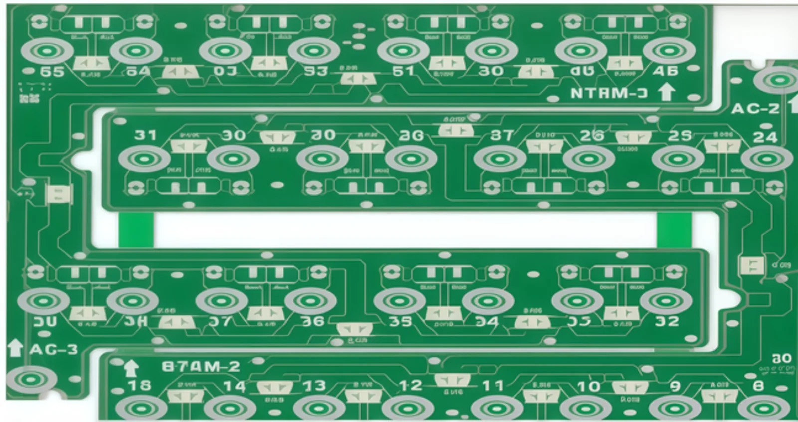 Telecom base station PCB panel with multi-up RF circuit boards